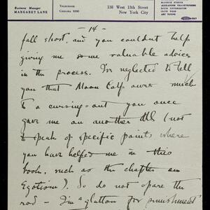 a page of handwritten text