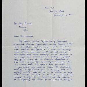 a page of handwritten text