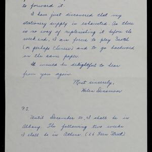 a page of handwritten text