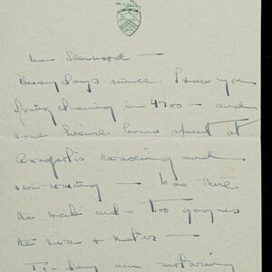 a page of handwritten text