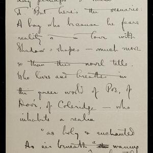 a page of handwritten text