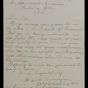 a page of handwritten text