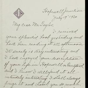 a page of handwritten text