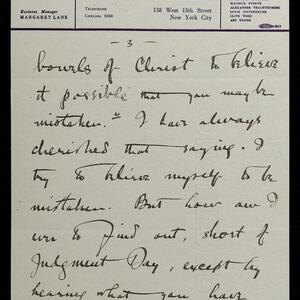 a page of handwritten text