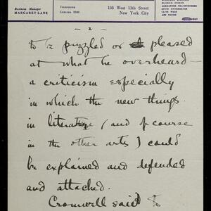 a page of handwritten text