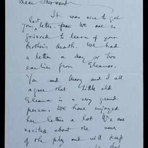 a page of handwritten text