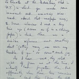 a page of handwritten text