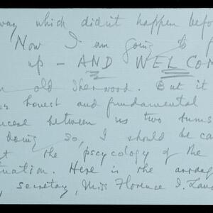 a page of handwritten text