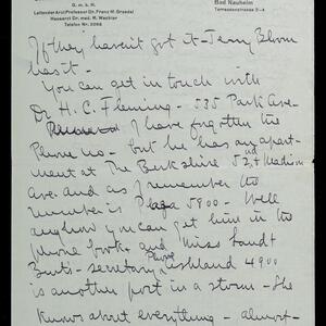 a page of handwritten text