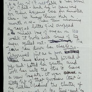 a page of handwritten text