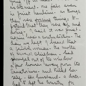 a page of handwritten text