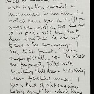 a page of handwritten text