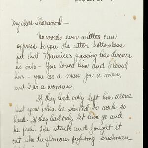 a page of handwritten text