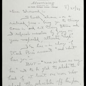 a page of handwritten text
