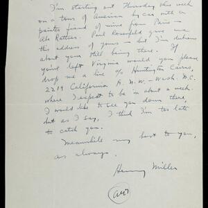 a page of handwritten text