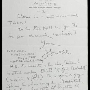 a page of handwritten text