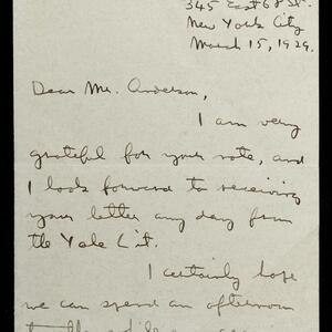 a page of handwritten text