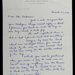 a page of handwritten text