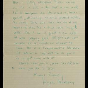 a page of handwritten text