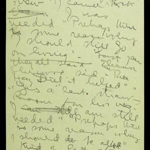 a page of handwritten text