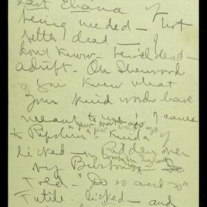 a page of handwritten text