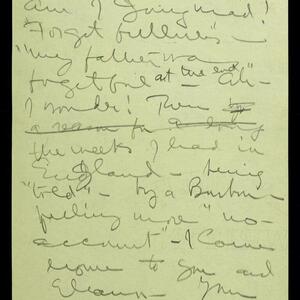 a page of handwritten text
