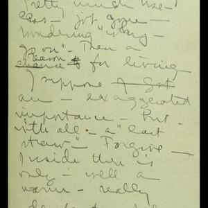 a page of handwritten text