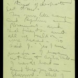 a page of handwritten text