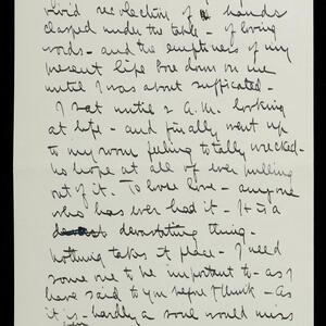 a page of handwritten text