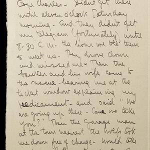 a page of handwritten text