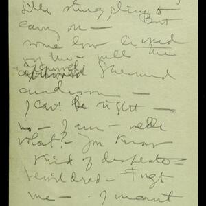 a page of handwritten text