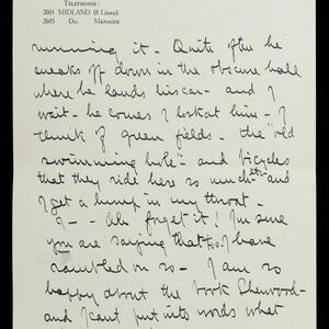 a page of handwritten text