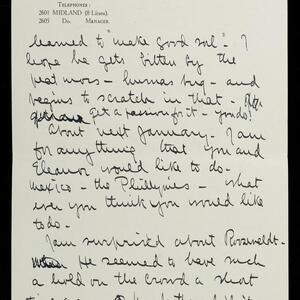 a page of handwritten text