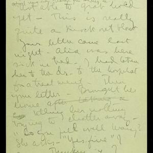a page of handwritten text