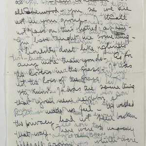 a page of handwritten text