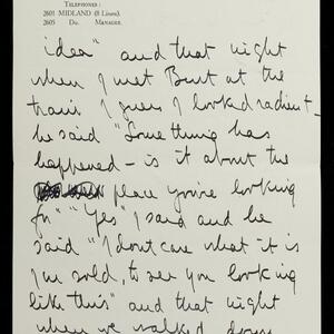 a page of handwritten text