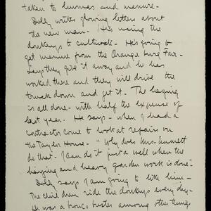 a page of handwritten text