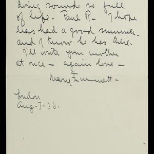 a page of handwritten text