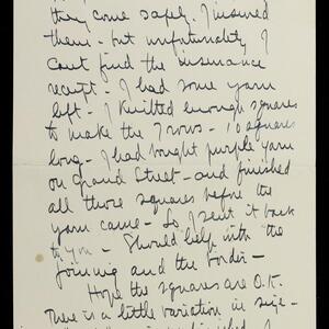 a page of handwritten text