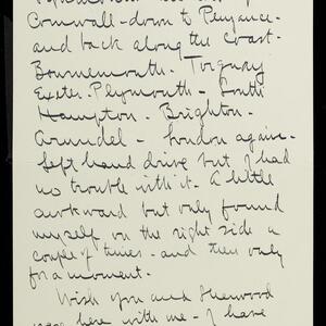 a page of handwritten text