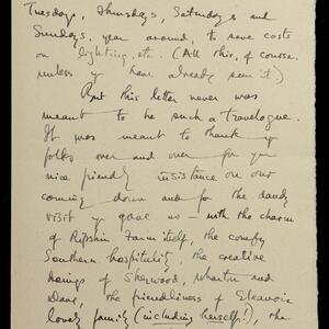 a page of handwritten text