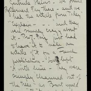 a page of handwritten text
