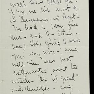 a page of handwritten text