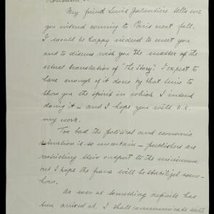 a page of handwritten text