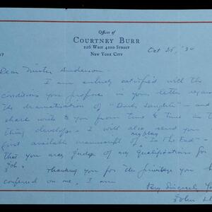 a page of handwritten text
