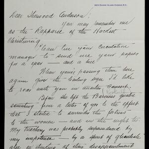 a page of handwritten text