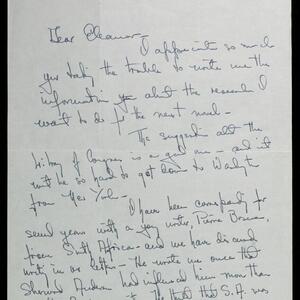 a page of handwritten text