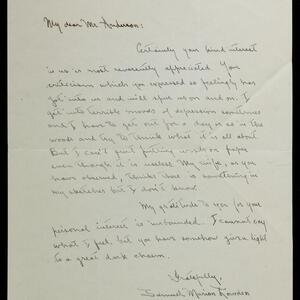a page of handwritten text