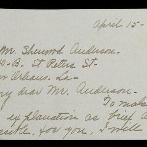 a page of handwritten text