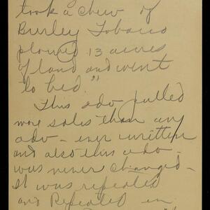 a page of handwritten text